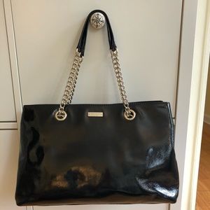 Black Leather Kate Spade Bag